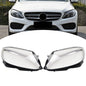 For Mercedes Benz W205 C180 C200 C260L 2014-2017 Pair Front Headlight Lens Cover
