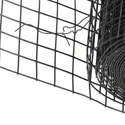 Solid Spare Welded Wire Fence Vinyl Coated Chicken Rabbit Mesh 1"x1" 16 Gauge 24"x50'
