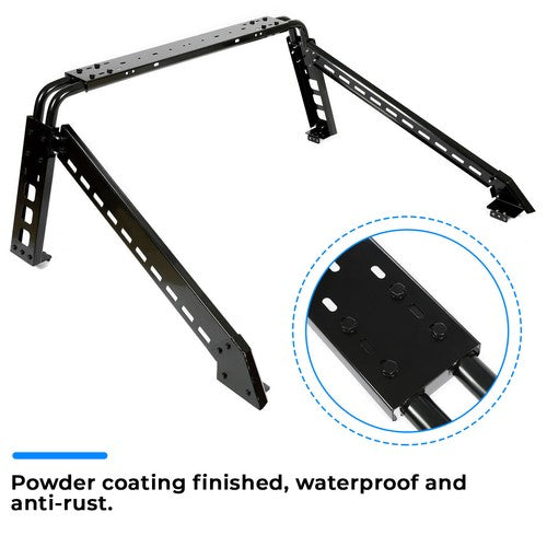 Solid Spare Roll Bar For Full Size Truck Silverado Ram F150 Adjustable Sports Bar Cargo Rack