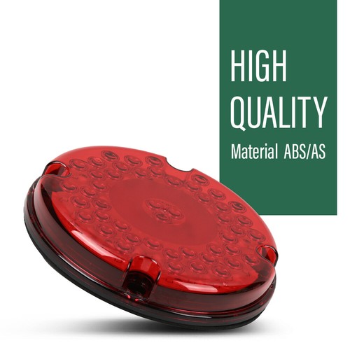 Solid Spare Tail Light Fit For School Bus Transit Vehicles Refuse Hauler 7" Round 47-LED Red