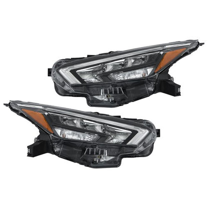 Solid Spare Clear Lens New For Nissan Versa S SR SV 2020-2021 Pair Headlight Replacement LED