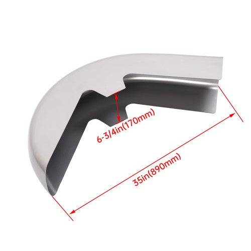 Solid Spare Touring Bagger Softail Electra 26\" Wheel Wrap Front Fender For Harley Davidson
