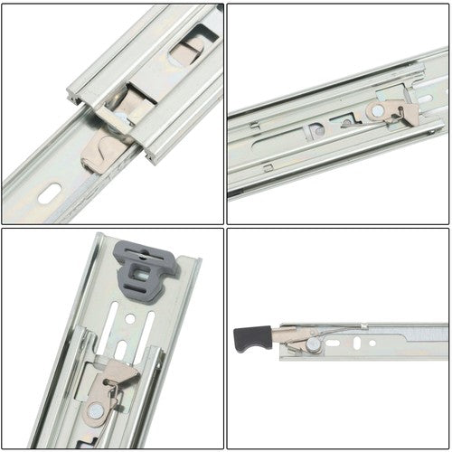 Solid Spare 1 Pair Heavy Duty Drawer Slides 20 Inch 150lbs Capacity Side Mount Extension