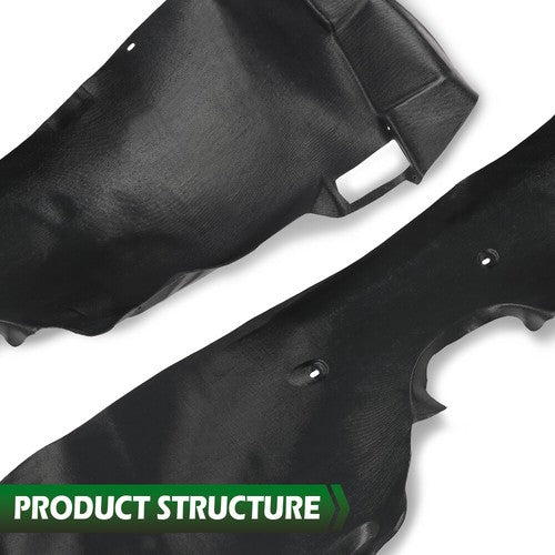Solid Spare Fit For 14-15 Chevrolet Camaro Front Left+Right Fender Liner Splash Shield