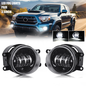 2x Black LED Fog Lights Driving Lamp For Toyota Tacoma 2012-2015 DOT Bumper Lamp
