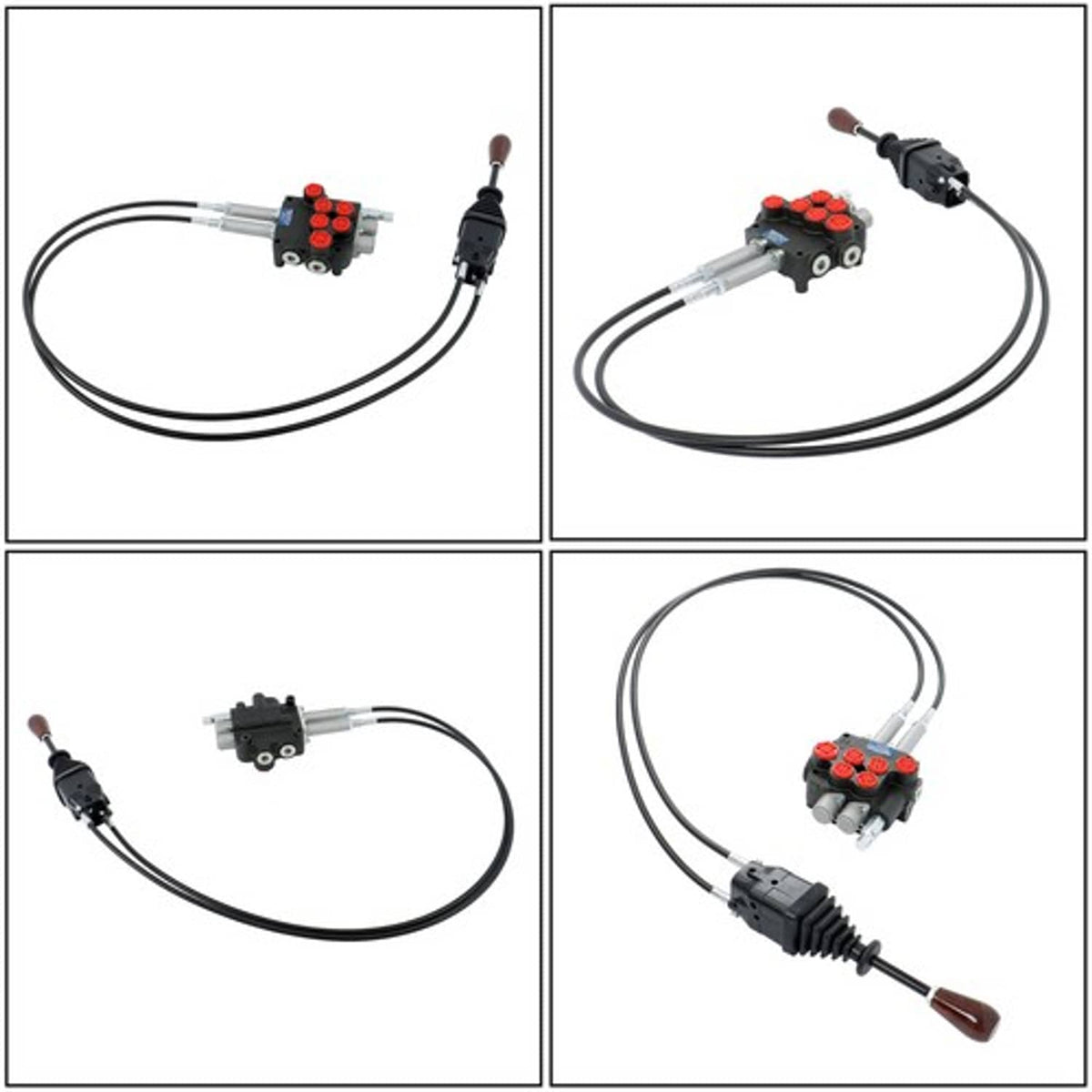 Solid Spare P80 Remote Control Valve Kit: 2 Spool Valve 21GPM + Joystick New+ Cables