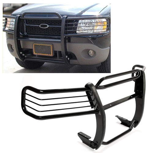 Solid Spare Black Brush Grille Guard W / Hardware For 2002 03 04 05 Ford Explorer 4DR 4-Door