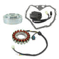 Solid Spare Flywheel Rotor + Stator + Regulator + Gasket For Arctic Cat 400 Manual 2003-2008