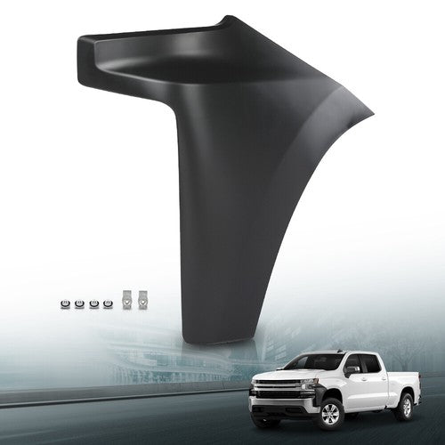 Solid Spare For 2019-2022 Chevy Silverado 1500 Front Bumper End Cap Extension Trim LH