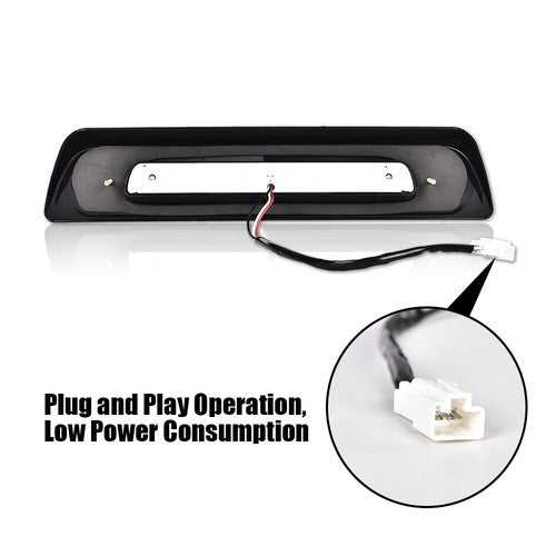 Solid Spare Fit For 2007-2018 Toyota Tundra LED Rear Smoked Third 3rd Brake Light Cargo Lamp