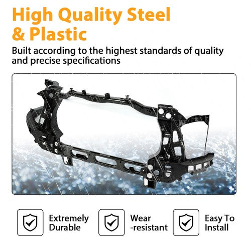 Solid Spare Front Radiator Support W/LH & RH Headlight Bracket For Dodge Ram 2500 3500 10-12
