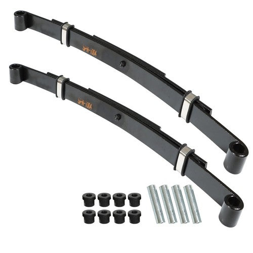 Solid Spare (Set of 2) Heavy Duty Rear Leaf Springs For EZGO TXT 1996-2013 Golf Cart