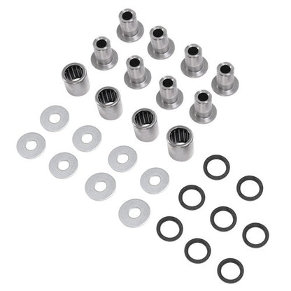 Solid Spare Silvery A Arm Bushing Bearing Shaft Kit For Kawasaki KFX400 Suzuki LTZ400 Z400