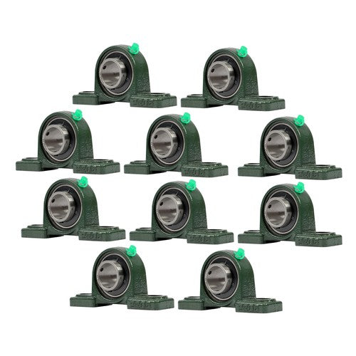Solid Spare 10Pcs UCP206-20 Pillow Block Bearing 1-1/4" Bore 2 Bolt Solid Base Self-Aligning