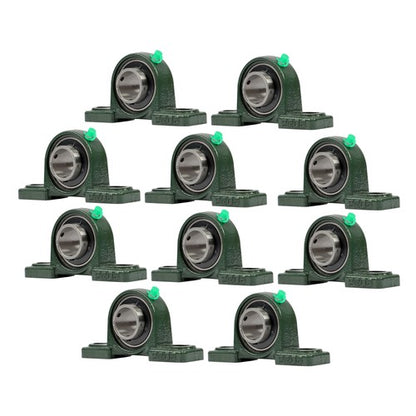 Solid Spare 10Pcs UCP206-20 Pillow Block Bearing 1-1/4" Bore 2 Bolt Solid Base Self-Aligning