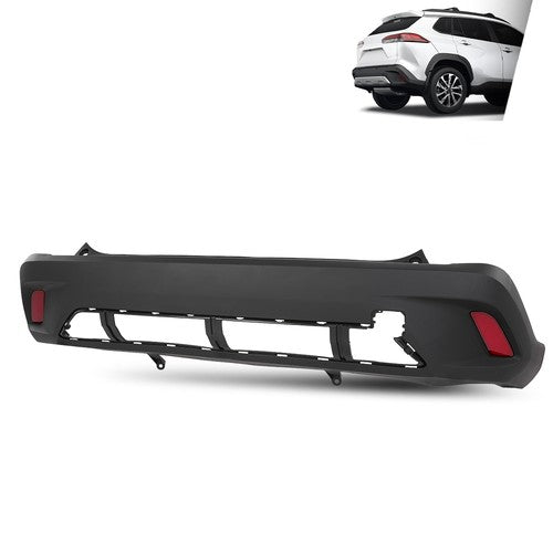 Solid Spare Rear Bumper Cover Fit For 2022-2025 Toyota Corolla Cross L LE w/o Sensors Holes