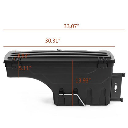 Solid Spare Pair Rear Truck Bed Storage Box Toolbox Fit For 2015-20 Colorado Canyon Pickup