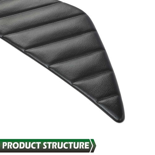 Solid Spare 2pcs Fit For 2010-2014 Ford Mustang Left+Right Door Panel Insert Pleated Black