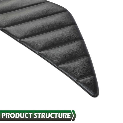 Solid Spare 2pcs Fit For 2010-2014 Ford Mustang Left+Right Door Panel Insert Pleated Black