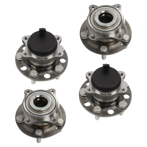 Solid Spare 4pc Front Rear Wheel Bearing & Hub Assembly For Hyundai Sonata Tucson Kia Optima