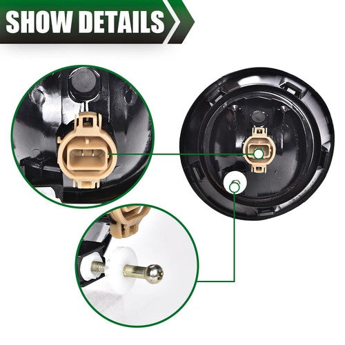 Solid Spare FIT FOR 10-13 CHEVY CAMARO 1PAIR YELLOW LENS BUMPER FOG LIGHTS DRIVING LAMPS
