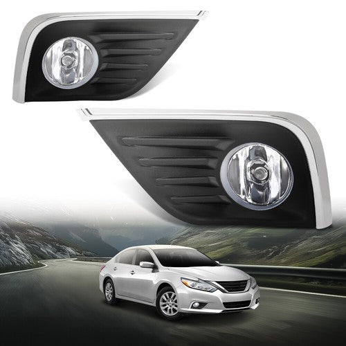 Solid Spare Fit For 2016-2018 Nissan Altima Fog Lights Driving Lamps w/ Wiring Left+Right