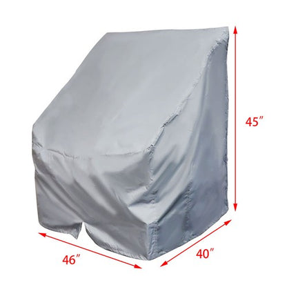 Solid Spare 60"H X 44"L X 36"W Boat Center Console Cover 600D Waterproof Marine CanvasOpens