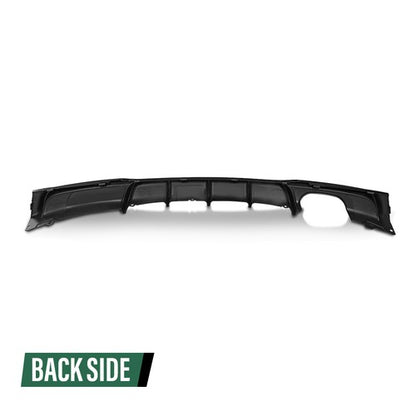 Solid Spare Fit For 2012-2019 BMW 3 Series F30 F31 M Sport Rear Bumper Diffuser Gloss Black
