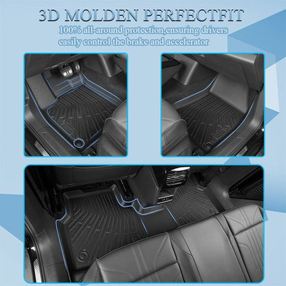 3 Row Floor Mat For 2022-25 Kia Carnival MPV 8 Models TPE Liner All Weather