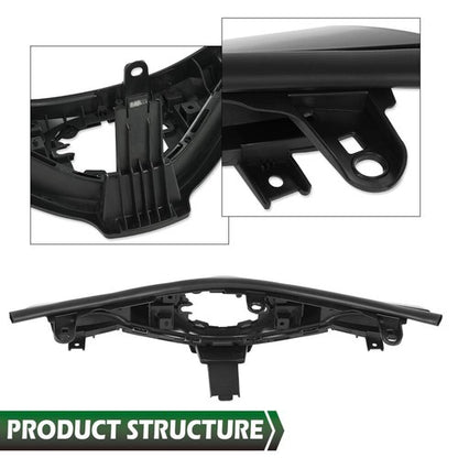 Solid Spare Fit For 18-19 Toyota CHR C-HR Front Upper Bumper Grille Grill Assembly Black