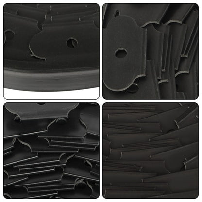 Solid Spare L-shaped Landscape Edging Border Kit 100'1.7"No-Dig Garden Edge Lawn Border New