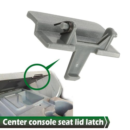 Solid Spare Fit For 10-18 Ford F-150 F150 Pickup Center Console Jump Seat Lid Latch Gray