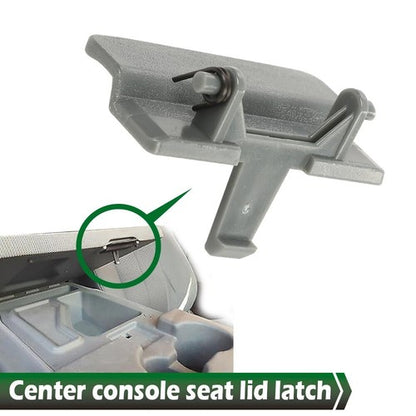 Solid Spare Fit For 10-18 Ford F-150 F150 Pickup Center Console Jump Seat Lid Latch Gray