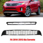 2PCS Front Bumper Lower &Center Grille Black Grill Fit For 2014-2015 Kia Sorento