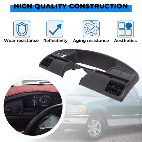 Solid Spare FOR 92 93 94-97 Ford Bronco F150 F250 Instrument Cluster Dash Panel Bezel Cover