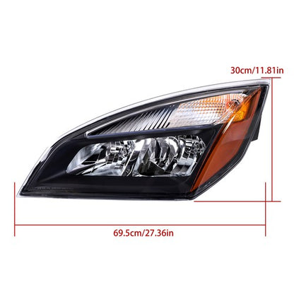 Solid Spare Halogen with Bulb(s) Driver Side Headlight For Freightliner Cascadia 2017-2021