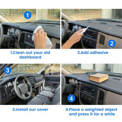 Solid Spare One Piece Molded Dash Cover For 02-05 Dodge Ram 1500 2500 3500 in Textured Black