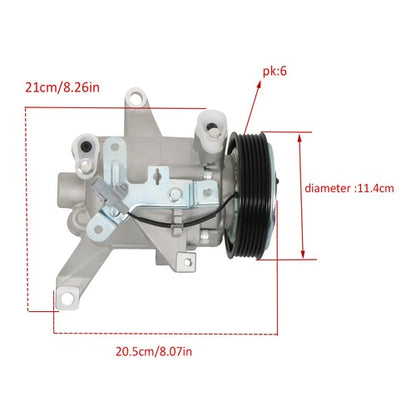 Solid Spare Fit for Subaru Forester 2014-2018 Impreza 2012-2016 A/C AC Compressor w/Clutch