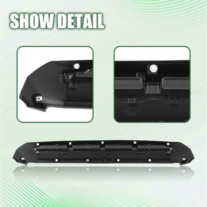 Front Upper Hood Bulge Molding Trim Matte Black For Toyota Tundra 2014-2021