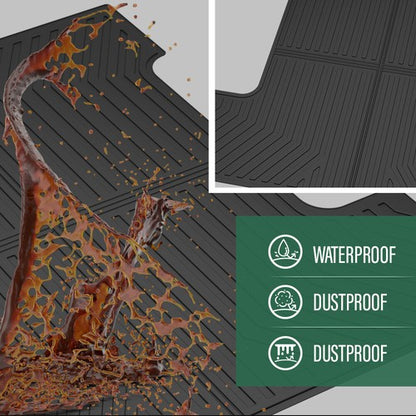 Solid Spare Fit For 2004-2014 Ford F150 5.5FT All Weather TPE Truck Bed Mat Protection