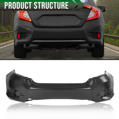 Solid Spare Rear Bumper Cover HO1100296 Fit For 2016-2021 Honda Civic Sedan Replacement