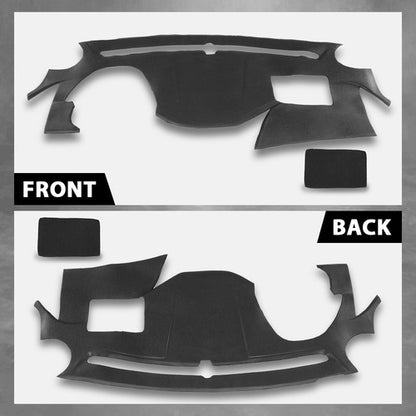 Solid Spare TPE Dashboard Dash Cover Cap Overlay Black Fit For Hyundai Sonata 2011-2014