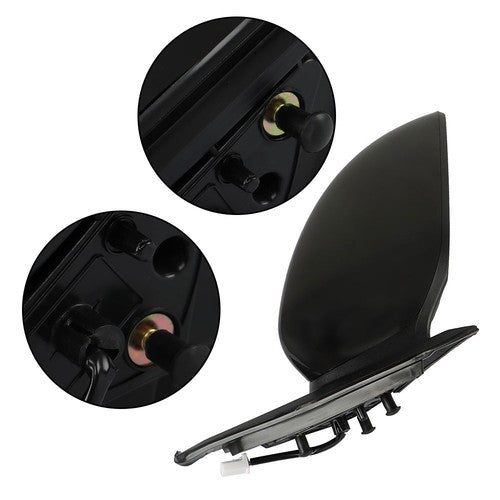 Solid Spare For Nissan Altima 2013-2018 Right Passenger Side Mirror Plastic Black NI1321223