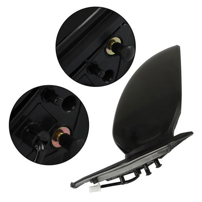 Solid Spare For Nissan Altima 2013-2018 Right Passenger Side Mirror Plastic Black NI1321223