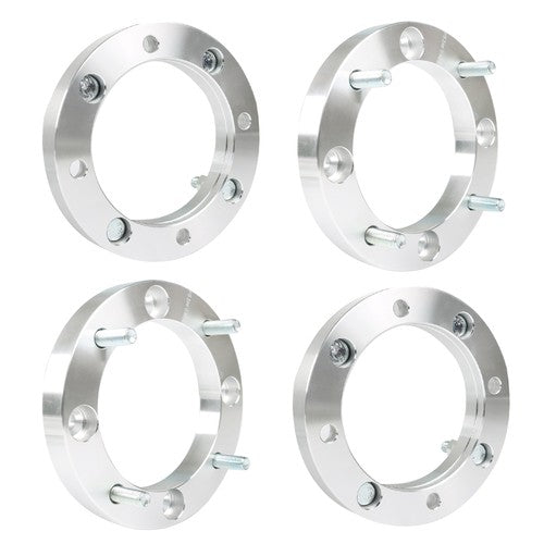 Solid Spare Silver 4Pcs Wheel Spacers 4x156 1" 131mm M12x1.5 For Polaris Polaris RZR 2015+