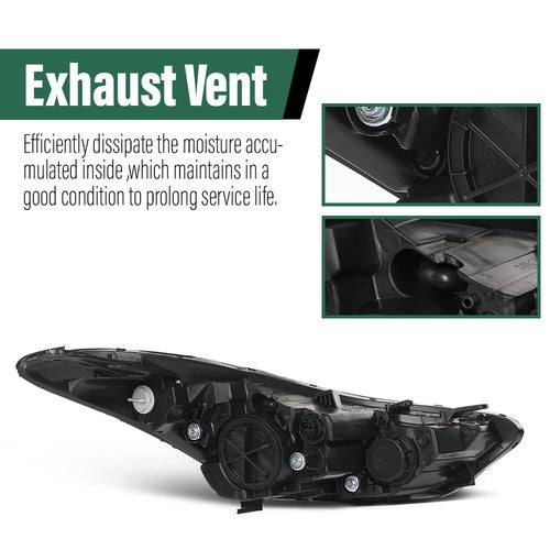 Solid Spare New Fit For 2011-2013 Hyundai Elantra Halogen Headlight Assembly Left Driver