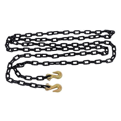 Solid Spare 1/4 Inch x 14Ft G80 Transport Bundle Chain Steel Black 3300lbs Safe Working Load