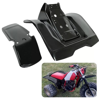 Solid Spare FOR HONDA ATC200X ATC 200X 83 - 85 BLACK PLASTIC FRONT AND REAR FENDER NEW SET