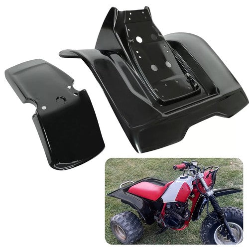 Solid Spare FOR HONDA ATC200X ATC 200X 83 - 85 BLACK PLASTIC FRONT AND REAR FENDER NEW SET