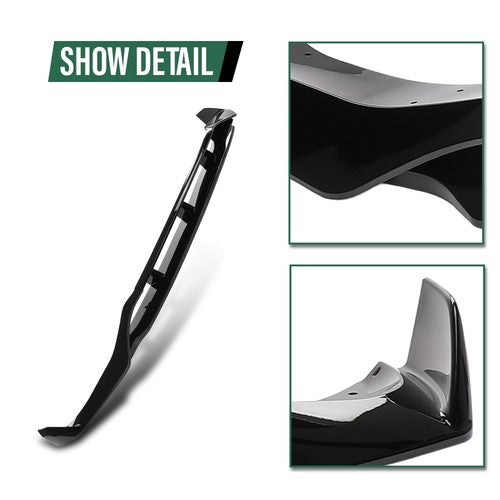 Solid Spare Fit For 19-23 BMW X5 G05 M Sport GT Style Front Bumper Lip Splitter Glossy Black